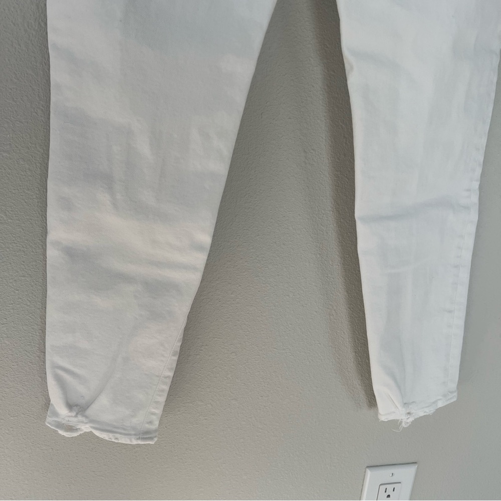 Moussy Vintage Velma Skinny Ankle Jeans White Denim Distressed Women’s 28 - Picture 11 of 12